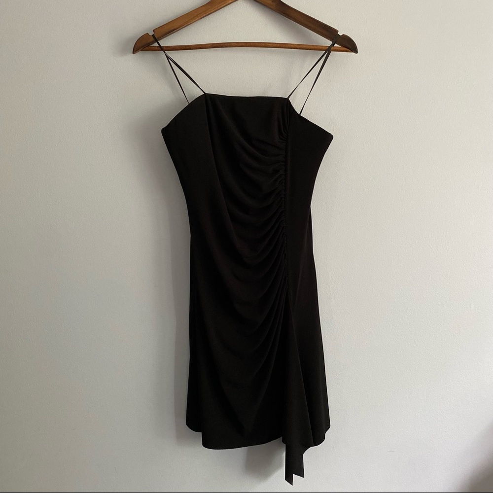 Max and Cleo Black Strapless Short Dress